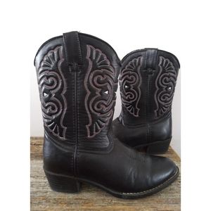 Black w/ Red Detailing Road Wolf Cowboy Boots 🤠